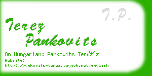 terez pankovits business card